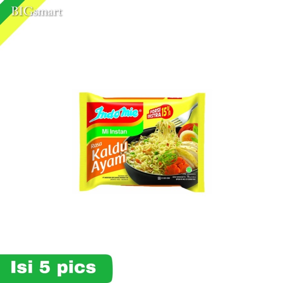 

Indomie Mi Instan Kaldu Ayam 72 g × 5 pcs