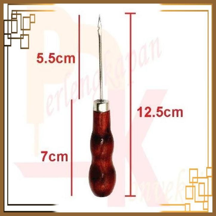 

[PGK] STITCHING REPAIR AWL ALAT TUSUK PEMBOLONG PUNCHING TUSUKAN 2MM KAYU