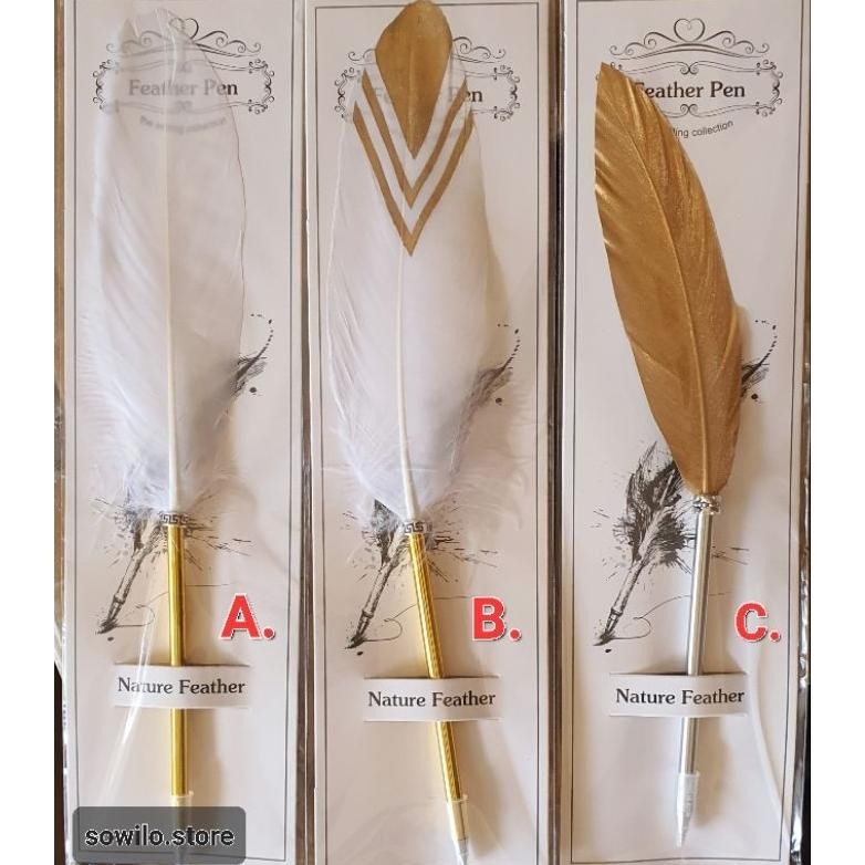 

Special Promo Feather Pen / Ballpoint / Hogwarts Pen Berkualitas