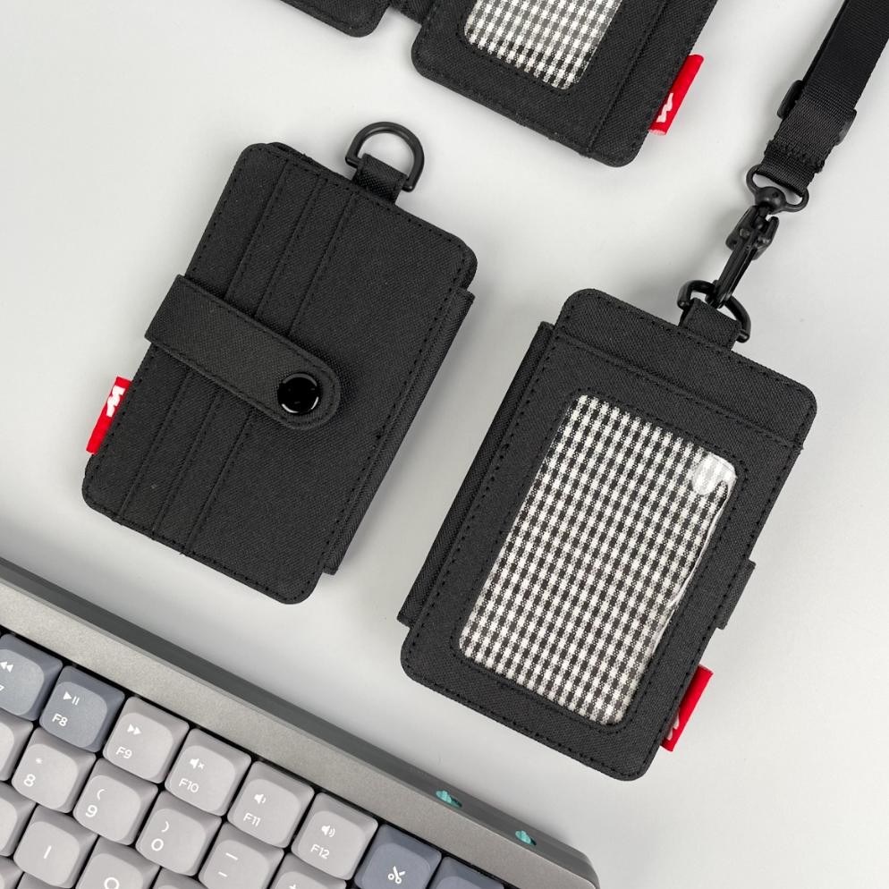 

Murah Meriah ID Card Holder Kain Nametag Gantung Dompet Kartu Kalung Pria Wanita Sale