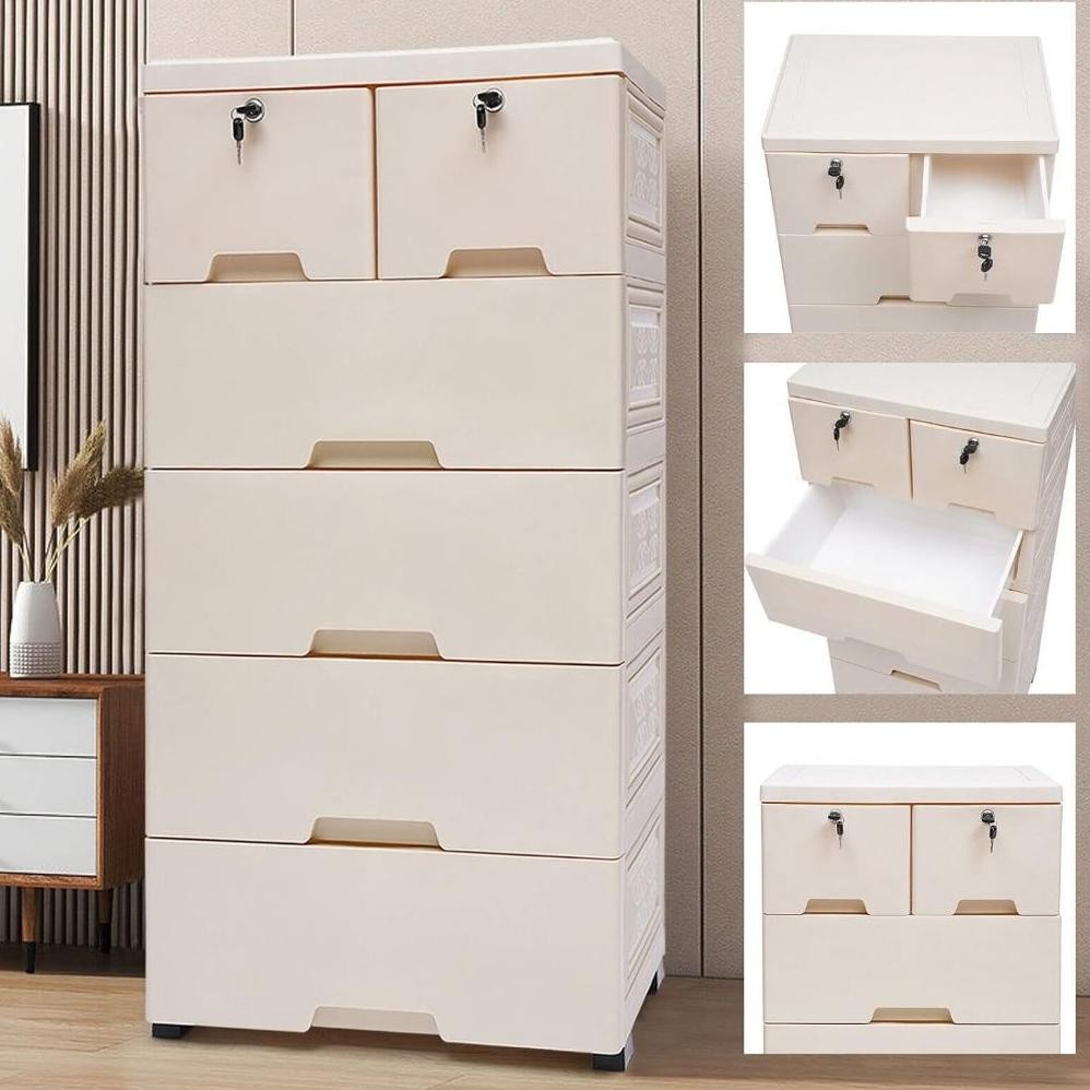 Loker Plastik Lemari Plastik Lemari baju plastik Laci plastik Lemari pakaian plastik Lemari baju bay