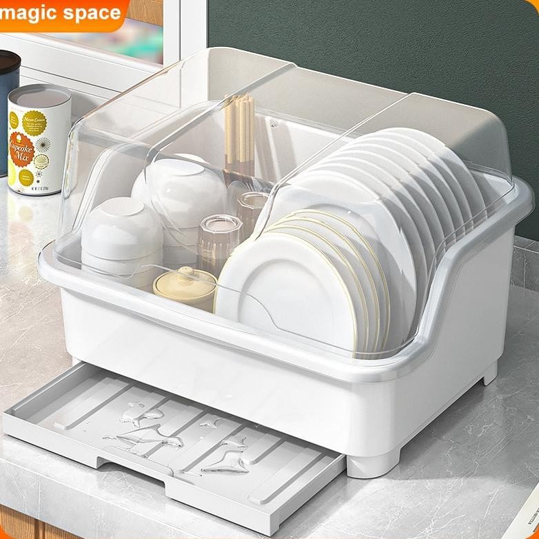 Tempat Rak Pengering Piring rak piring wastafel Rak Piring Plastik Garpu Rak dapur Dapur Rak Pengeri