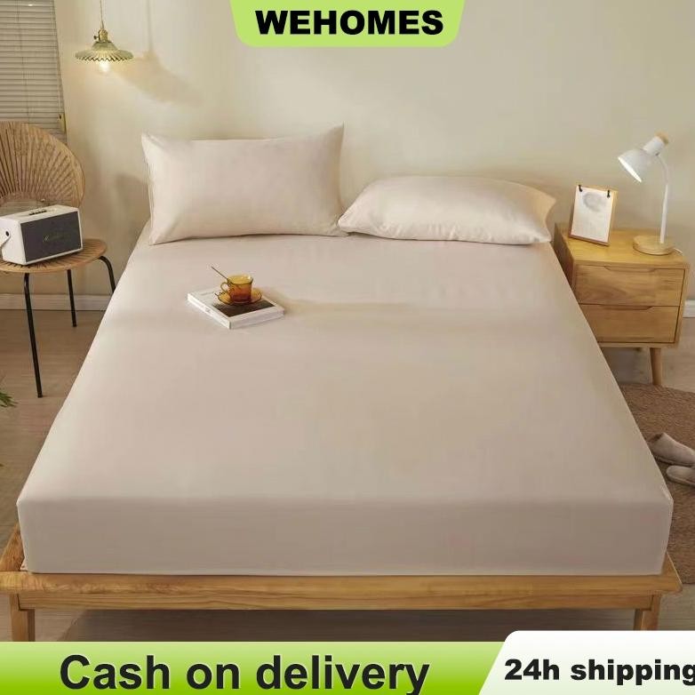 Sprei Set Polos Free Sarung Bantal Sprei Halus Katun Premium Sprei Homemade Polos Murah