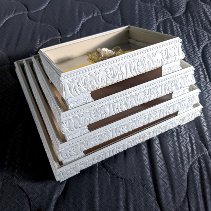 Tempat Seserahan Pernikahan Set Hantaran Pernikahan Tutup Mika Premium