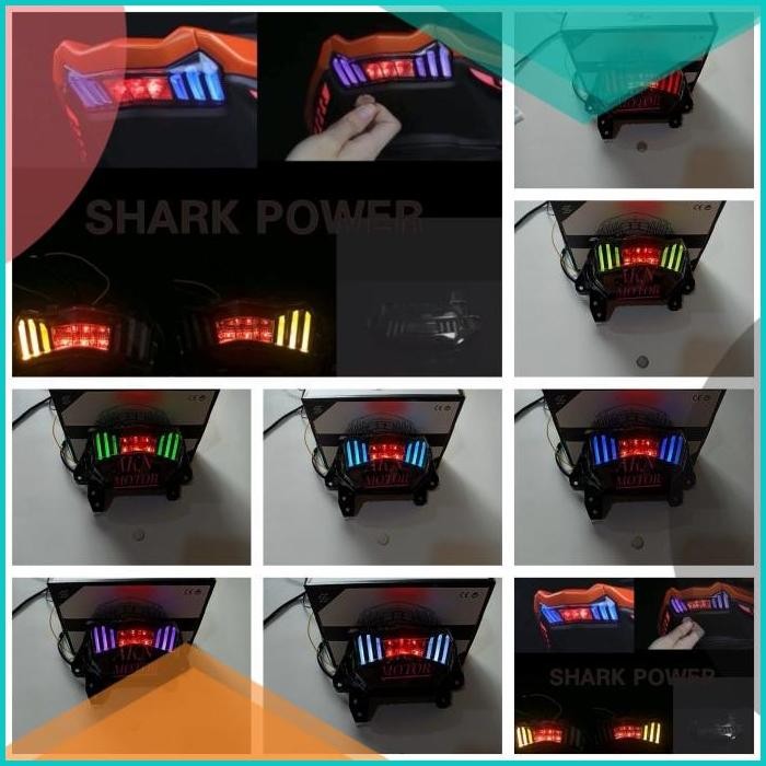 Lampu stop aerox 155 new stoplamp aerox 155 new cornected shark power