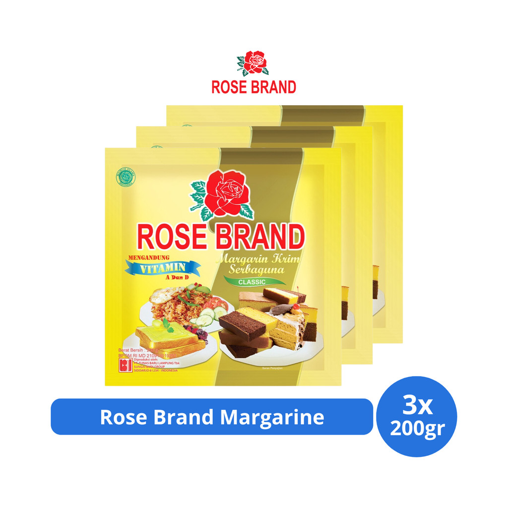 

Rose Brand Margarine 200gr x 3 pcs