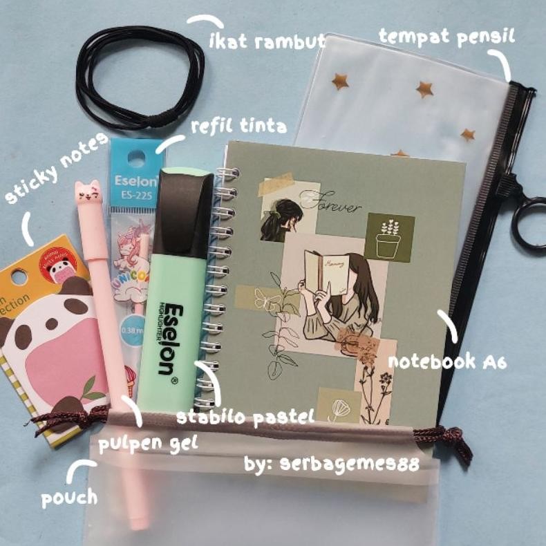 

Promo! serbagemes88 - PAKET ALAT TULIS 8IN1 / STATIONERY SET FANCY / ALAT TULIS SET Hemat