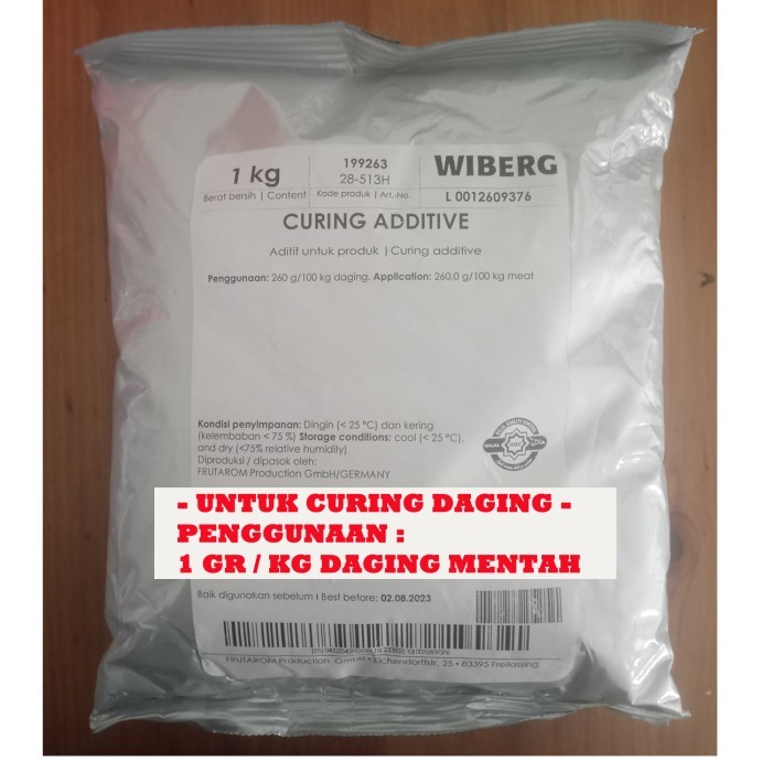 Curing Salt / Curing Additive / Garam Curing Daging Asap Wiberg 1 Kg - Adelineez