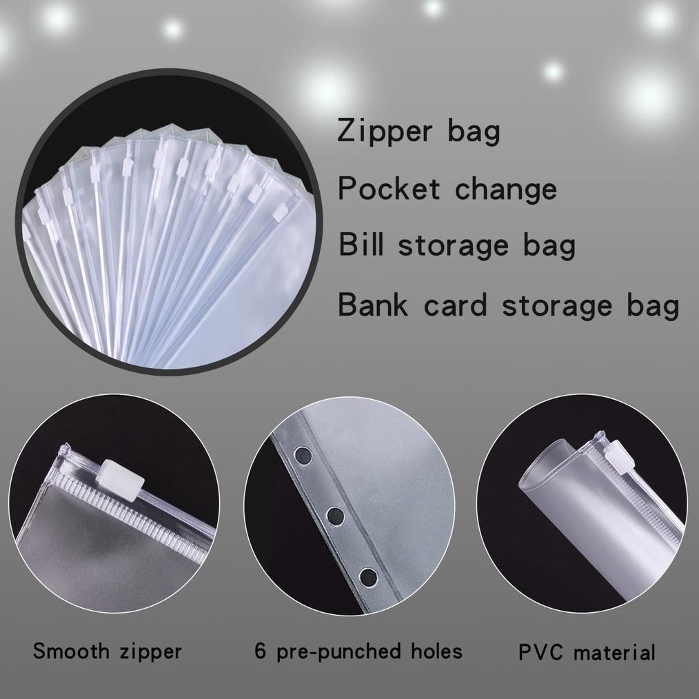 

LI34 COMPLETE SET BINDER A6 PU kulit / budget binder planner / komplit binder keuangan kulit Termurah