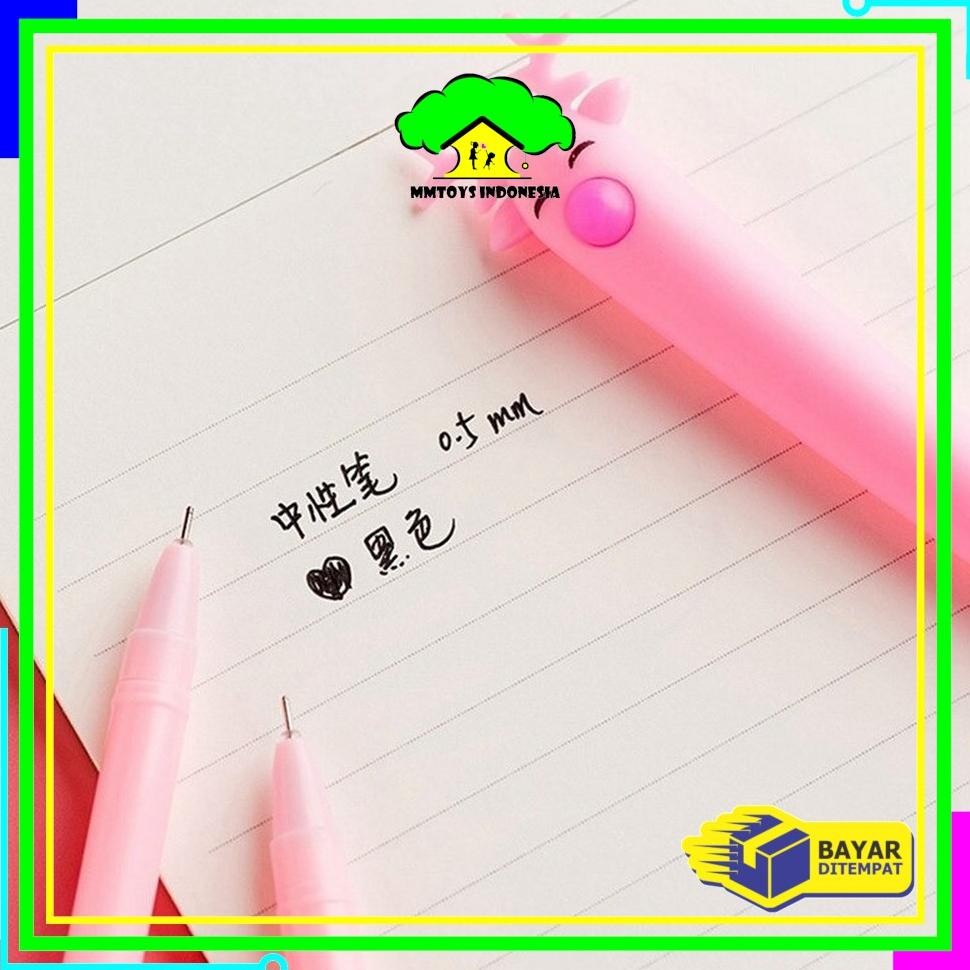 

hj-64 MI-A15 Pulpen Gel Karakter Lucu Set Isi 20PCS Pena FREE Zipper Pouch Tempat Pensil Transparan Murah Premium