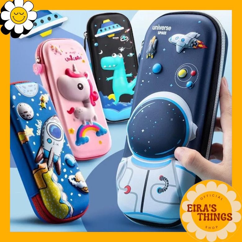 

lij-56 Tempat Pensil Anak Karakter 3D bahan EVA Anti Air / Tepak Kotak Pensil Sekolah Berkualitas