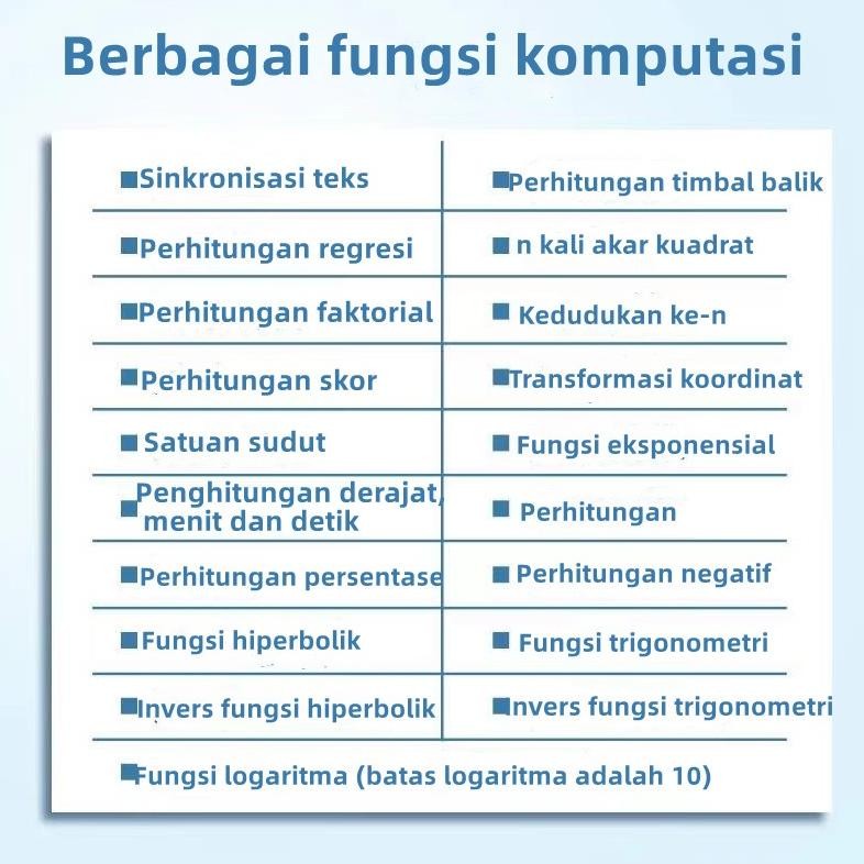 

ZX41 Kalkulator Color Function Scientific Kalkulator 24 Fungsi Kalkulasi 3 Warna 1700 scientific calculator KK-82MS-D Viral