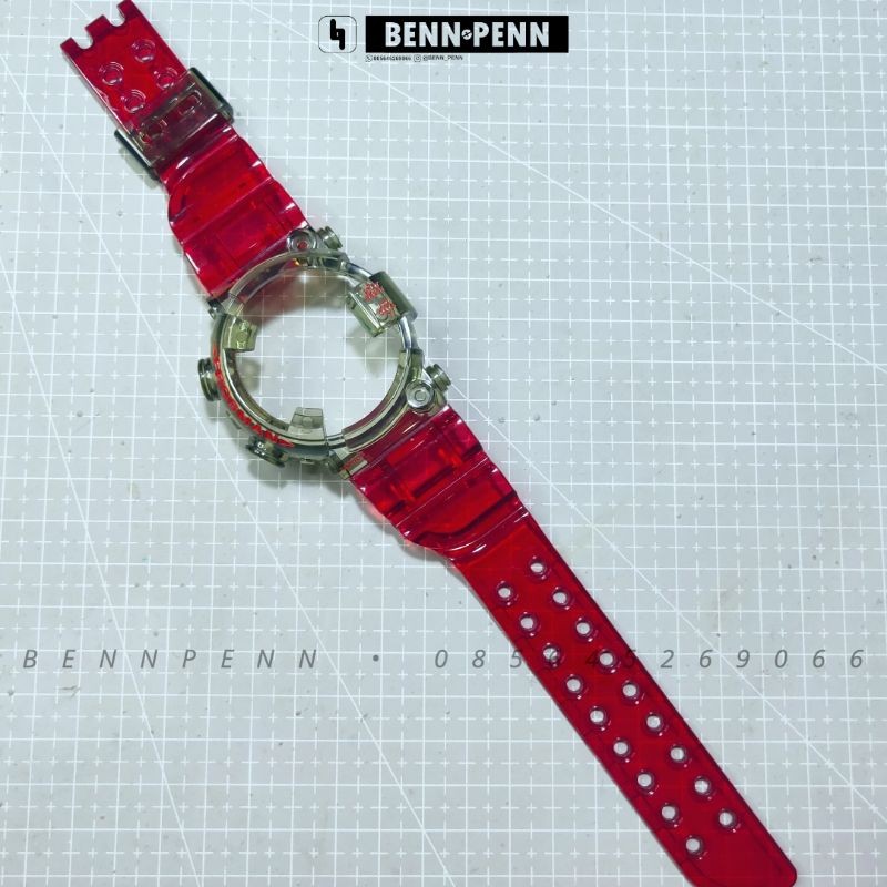 BNB FROGMAN DW 8200 SMOKE RED BEZEL STRAP CASIO G SHOCK