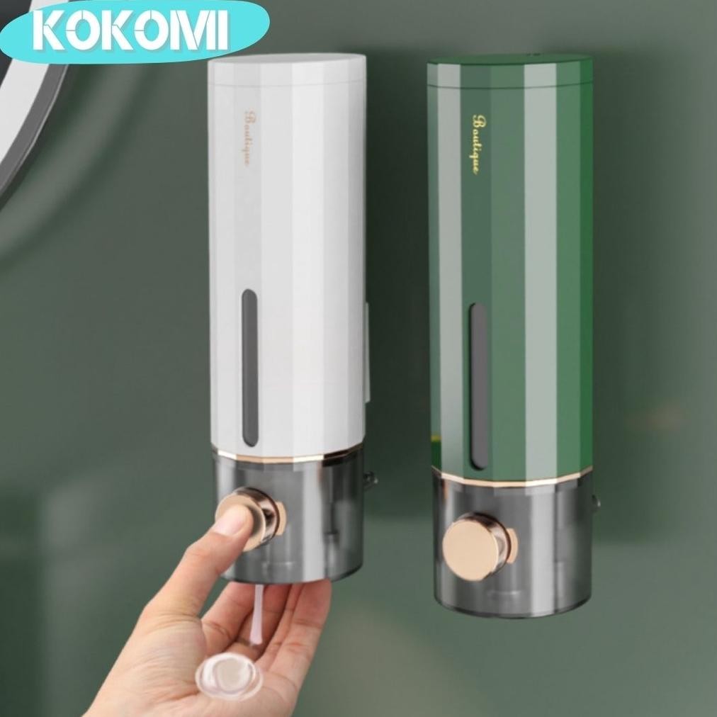 Terlaris Kokomi Dispenser Sabun Cair Dinding 450Ml Manual Wall Mounted Bathroom Liquid Soap Dispense