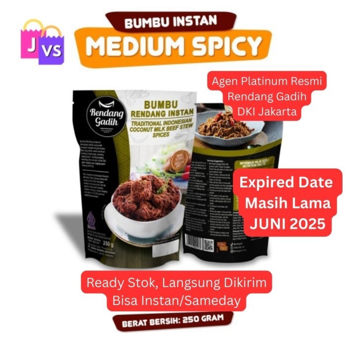 

Sale Bumbu Rendang Instan - Rendang Gadih - Medium Spicy
