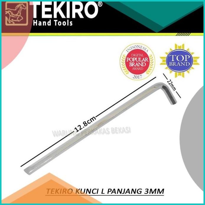 Tekiro Kunci L Panjang Satuan 3mm 3Mm 140BZ4 accessories