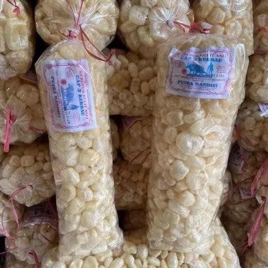 

Kerupuk Kulit Sapi Asli / Rambak / Jangek Cap 2 Kerbau 500 gram