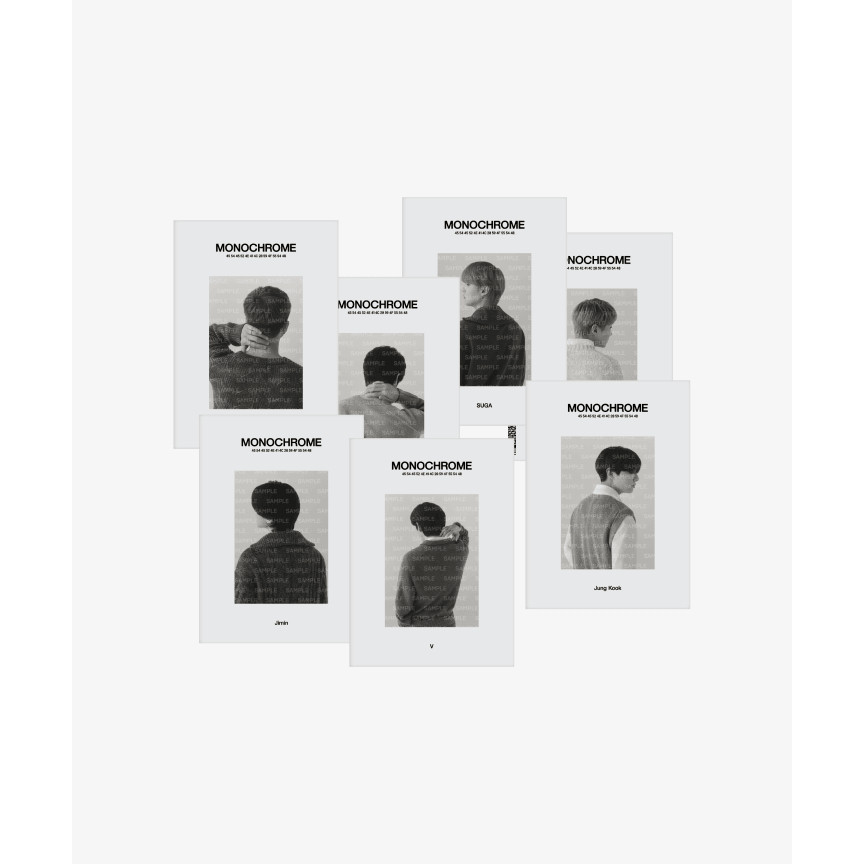 

Buku Kartu Pos MONOKROM POP-UP BTS |HeyxWeHK|