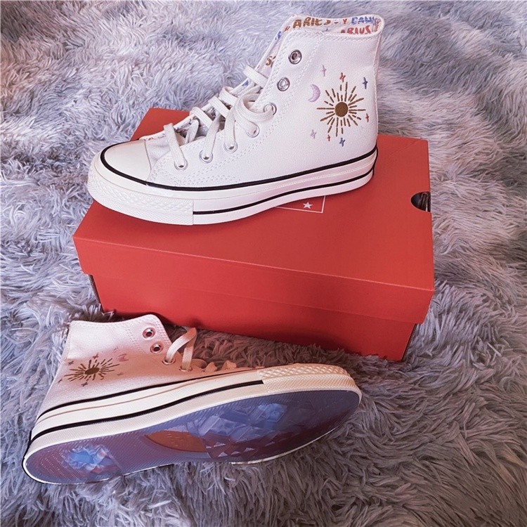 

Sepatu kanvas tinggi Converse chuck tahun 1970-an Mystic World bordir langit berbintang sepatu papan untuk pria dan wanita |EeidDM4F|