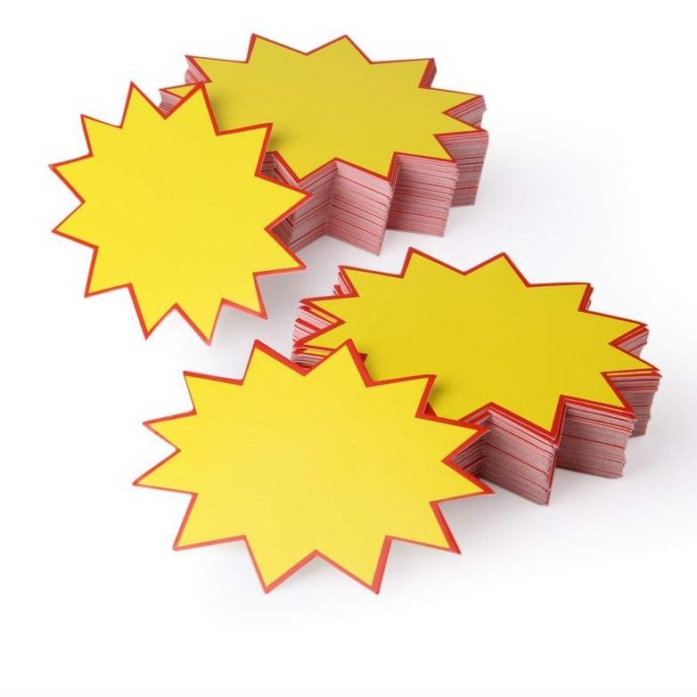 

Premium Isi 100 Kertas Penjepit Harga Tulisan Sale Pop Card 1s Sun 030 Polos High Quality