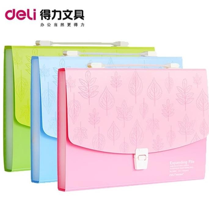 

Expanding File Deli School Expanding File 5880 - Motif Daun Original