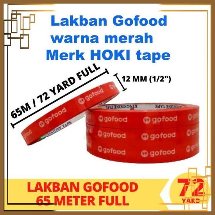 

[WGL] ISOLASI ONLINE GOFOOD 1/2" (12MM X 65M) / SOLATIP / LAKBAN / PRINTING