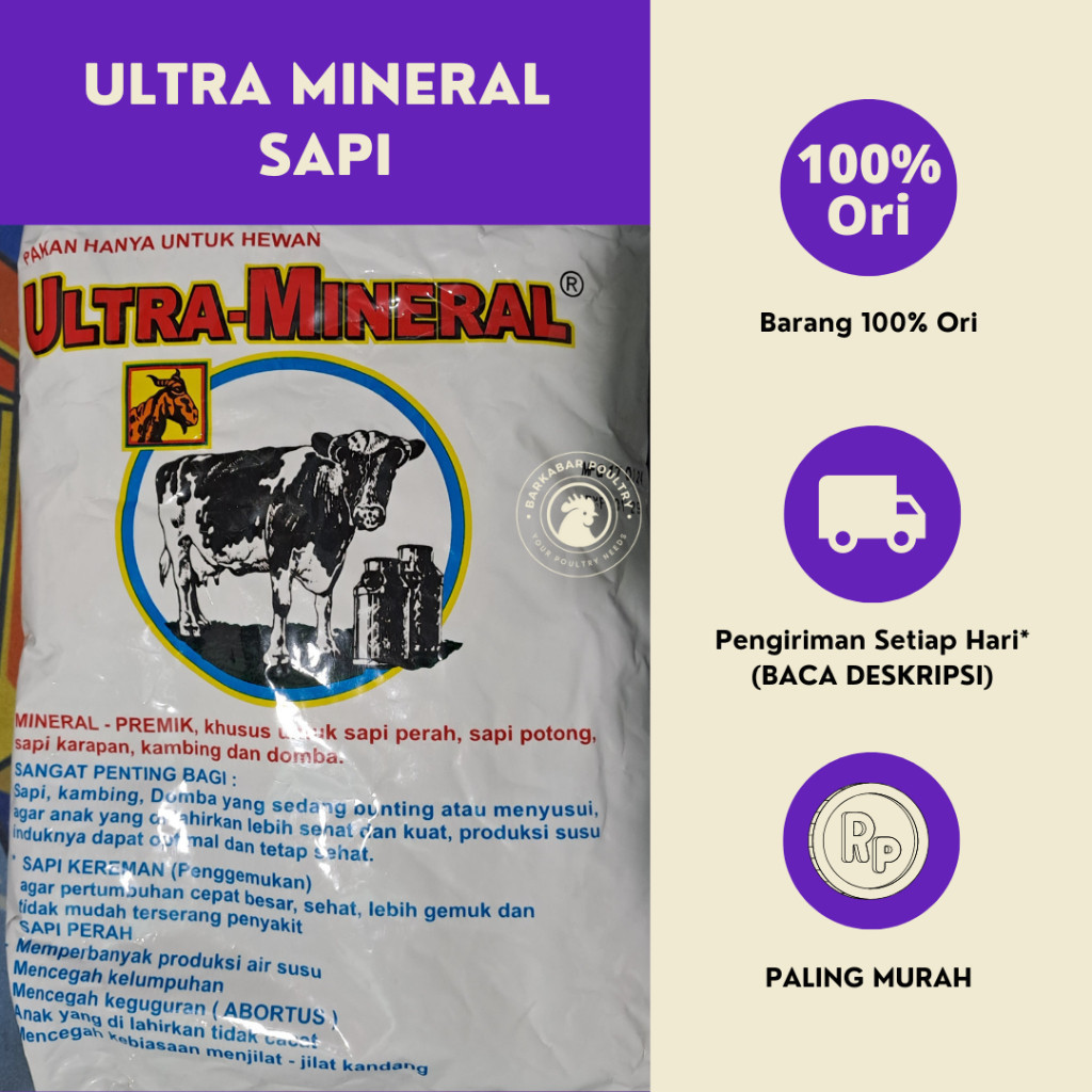 Ultra Mineral Sapi 1 Kg (Vitamin Penggemuk Sapi)