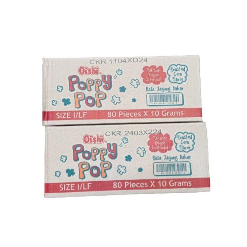 

Oishi Poppy Pop 10 Gr Per Dus Isi 80 Pcs