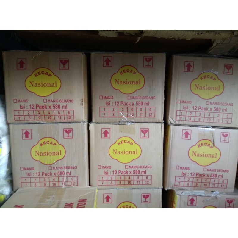 

Kecap manis cap Nasional refill 12pcs x 520ml