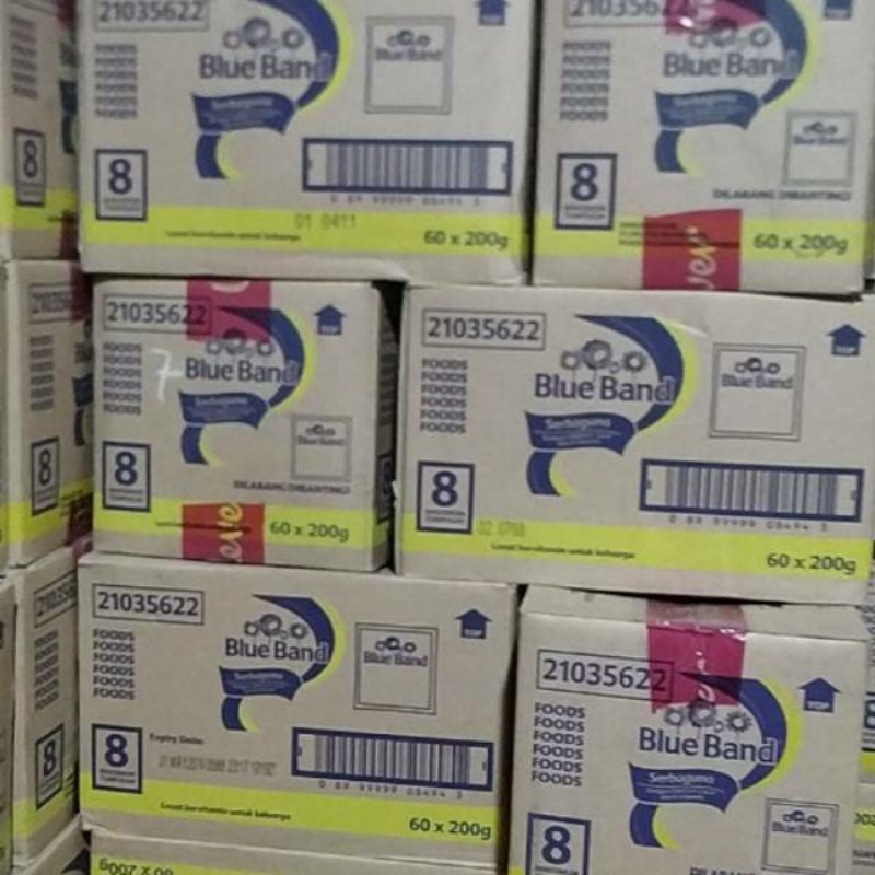

mentega blue band 200gr per dus isi 60 pcs