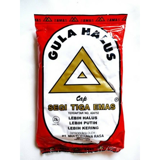 

Gula Halus cap Segi Tiga Emas 250gr