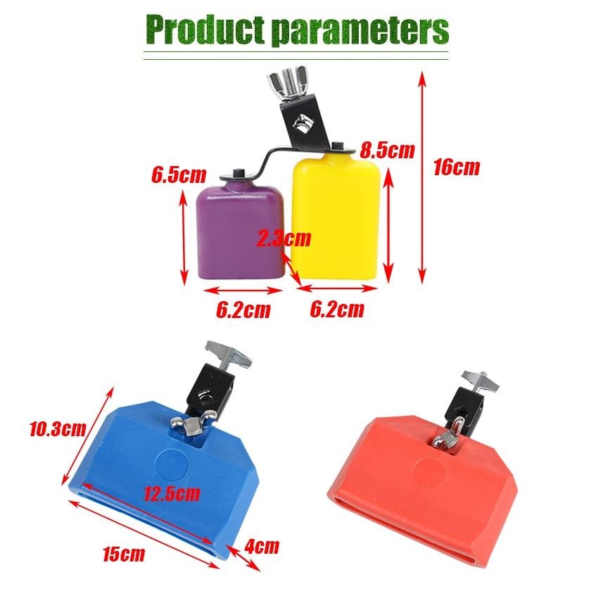 Alat Musik Perkusi Cowbell Drum Set Nada Tinggi Dan Rendah Midium / Set Alat Musik Drum Perkusi