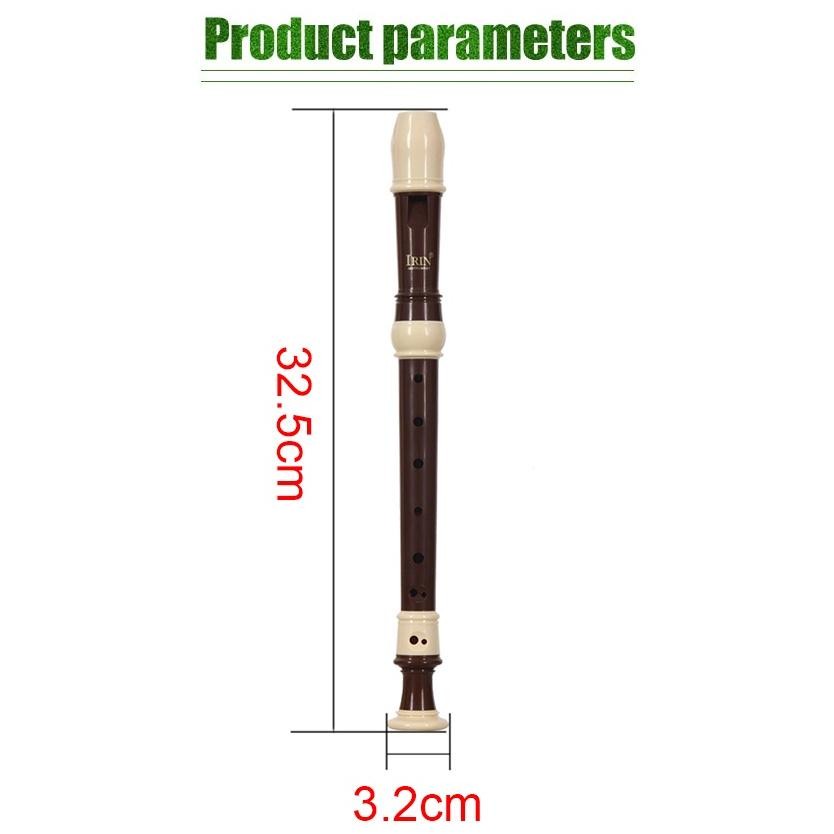Alat Musik Tiup Baroque Recorder Suling Flute  / Seruling Soprano Bahan Abs / Alat Musik Seruling / 