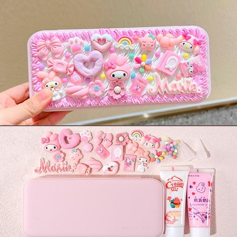 

SPECIAL DIY Cream Clay Pencil Case 1 Set/Tempat Pensil Pola Kartun Kotak Alat Tulis Buatan Tangan Anak-anak rt-342