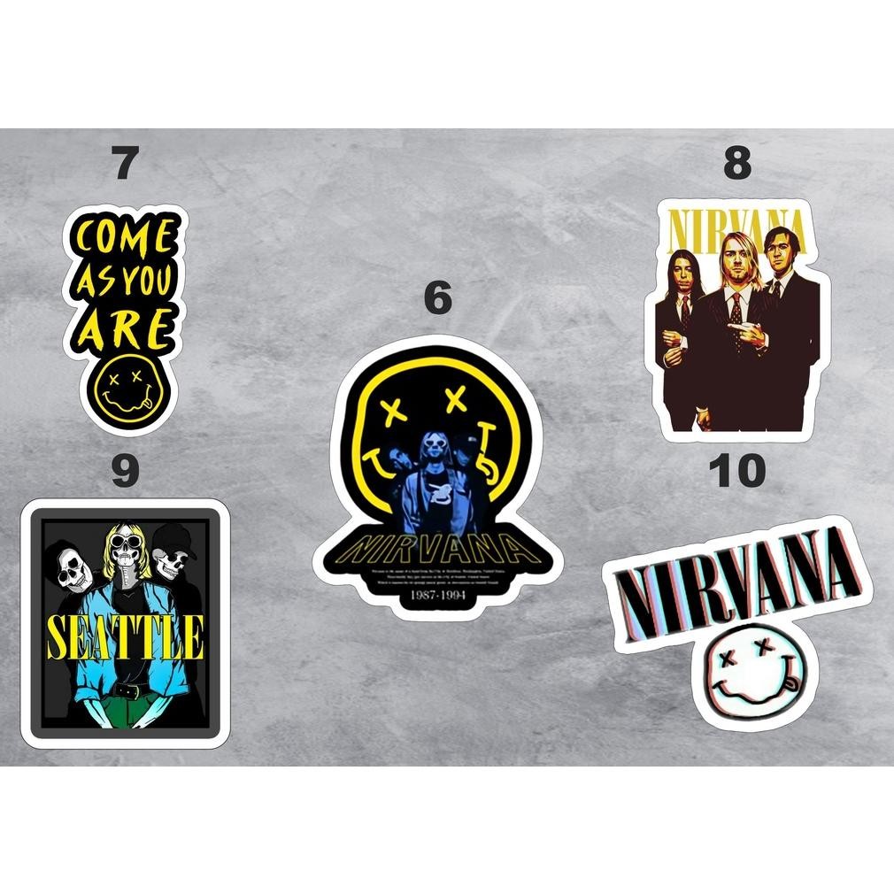 

STICKER PACK NIRVANA - STICKER BAND - STICKER AESTHETIC - STIKER LOGO - STICKER CASE - STICKER HP