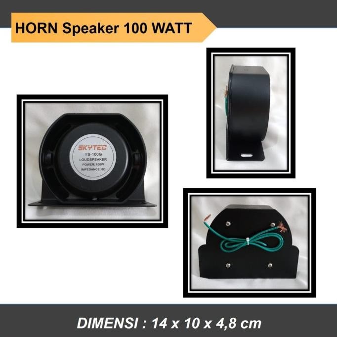 NEW Speaker Horn 100 Watt tipis slim kecil W Speker Horen Klakson TOA SENKEN WHELEN LANDUN motor mob