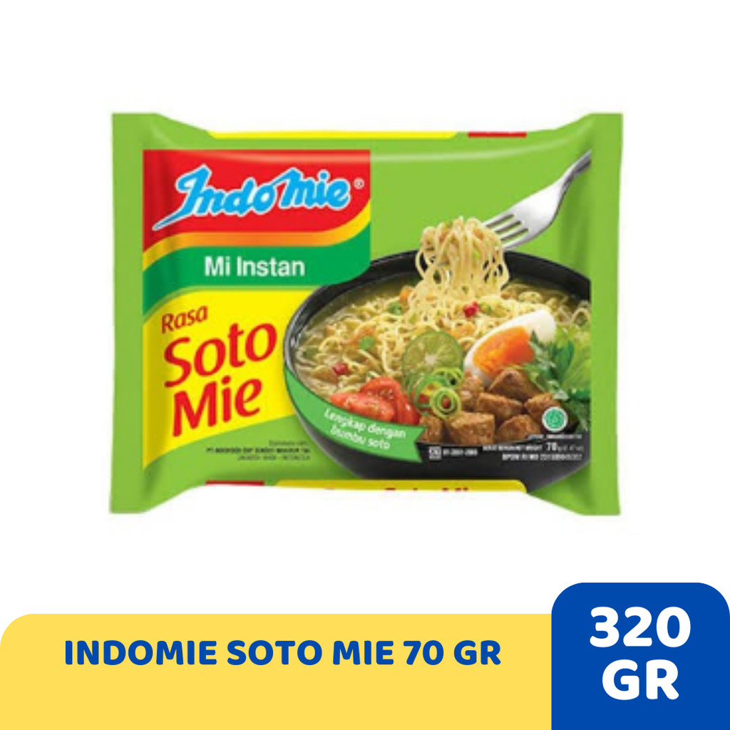 

INDOMIE SOTO MIE 70 GR MIE REBUS