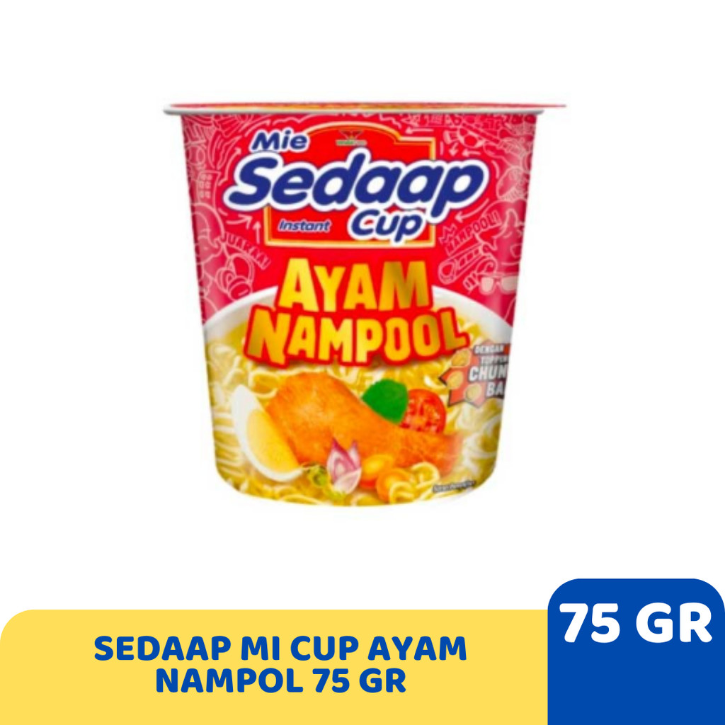 

SEDAAP MI CUP AYAM NAMPOL 75 GR