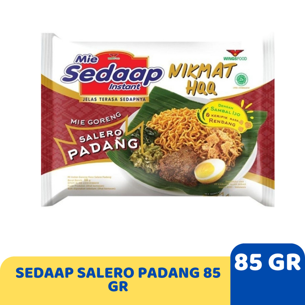 

SEDAAP SOLERO PADANG 85 GR