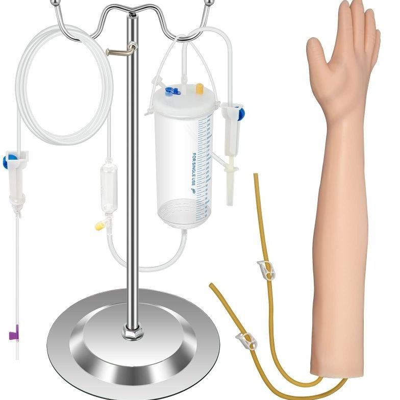 Premium Set Manekin Lengan Infus Silikon Manekin Phantom Alat Peraga High Quality