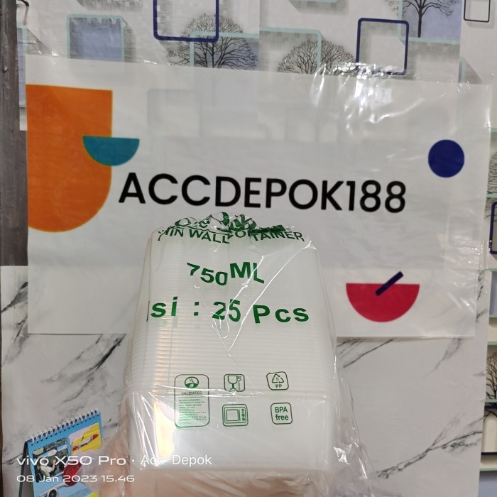 

Terbaru THINWALL 750 ML FOOD CONTAINER BOX TEMPAT KOTAK MAKAN PLASTIK 750ML - dm 750ml Limited