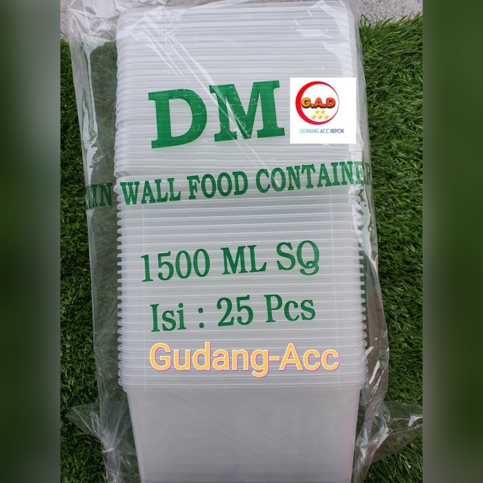 

Terbaru THINWALL 1500 ML FOOD CONTAINER BOX TEMPAT KOTAK MAKAN PLASTIK 1500ML - dm1500 Limited