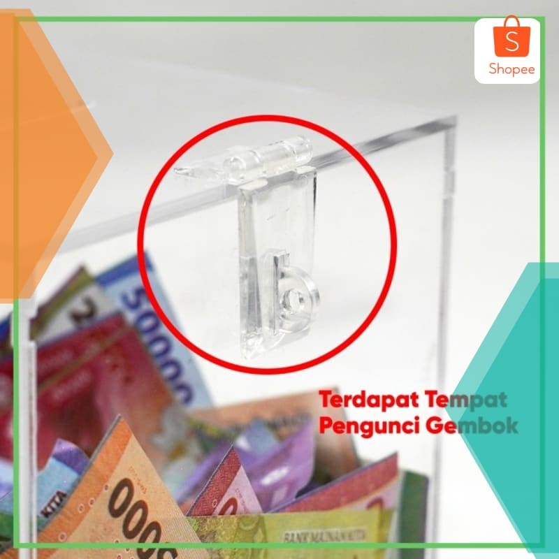 

Grosir Kotak Amal Akrilik / Box Tips Saran - 25x25x25cm 3mm - Rangkai Sendiri Keren