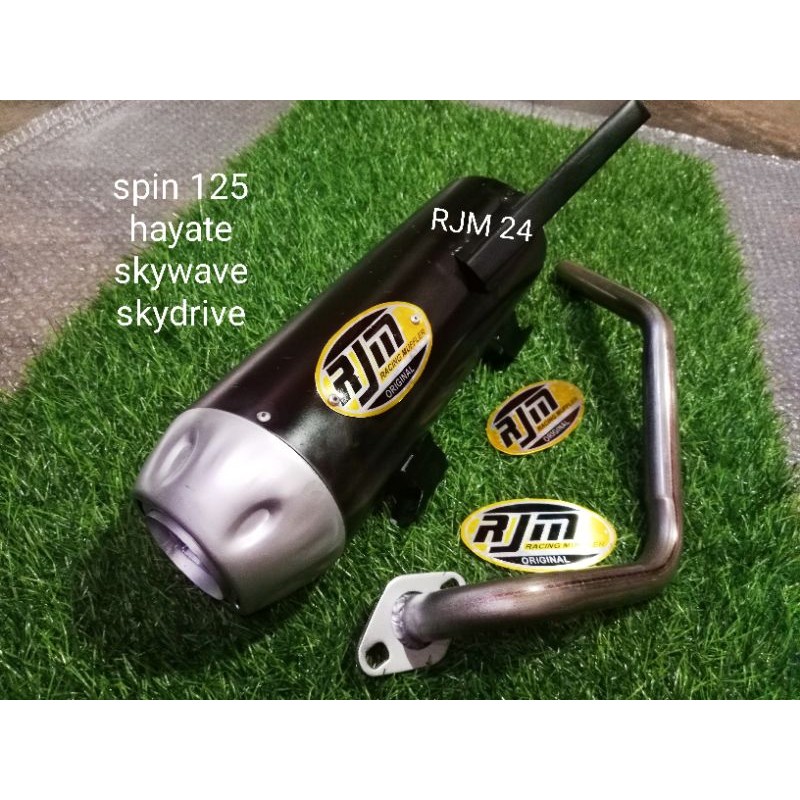 Knalpot standar racing RJM untuk motor spin125 skywave skydrive all beat all vario scoopy all mio, s