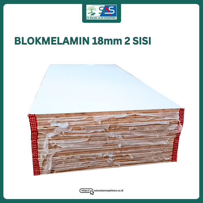 Haehae Triplek Block Melamin 18Mm Dua Muka / Blockmin