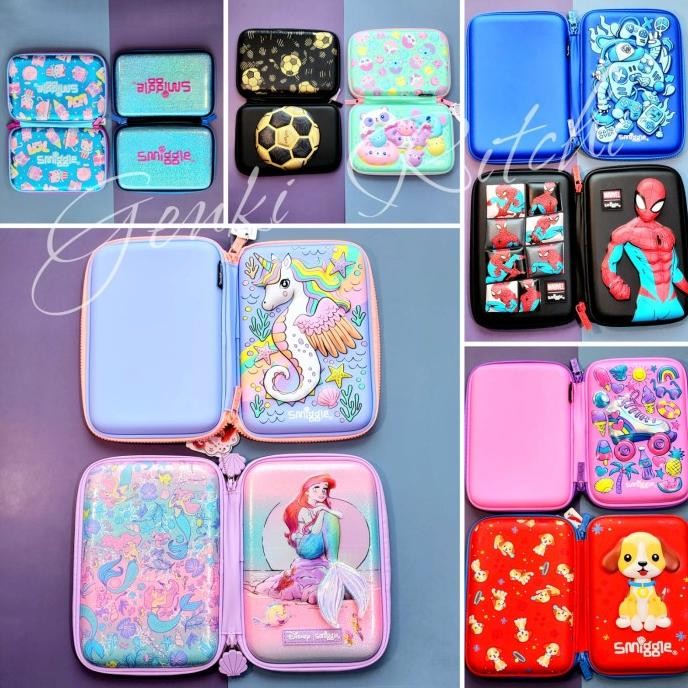 

Tempat pensil Smiggle Original Hardcase 3D EVA waterproof Sports SM88