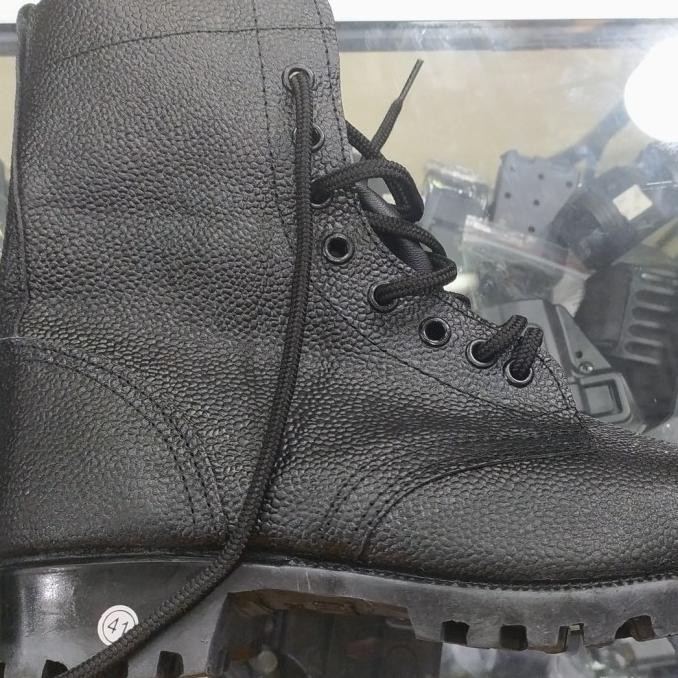 SEPATU PDL KULIT JERUK Logo TNI ORIGINAL IS81