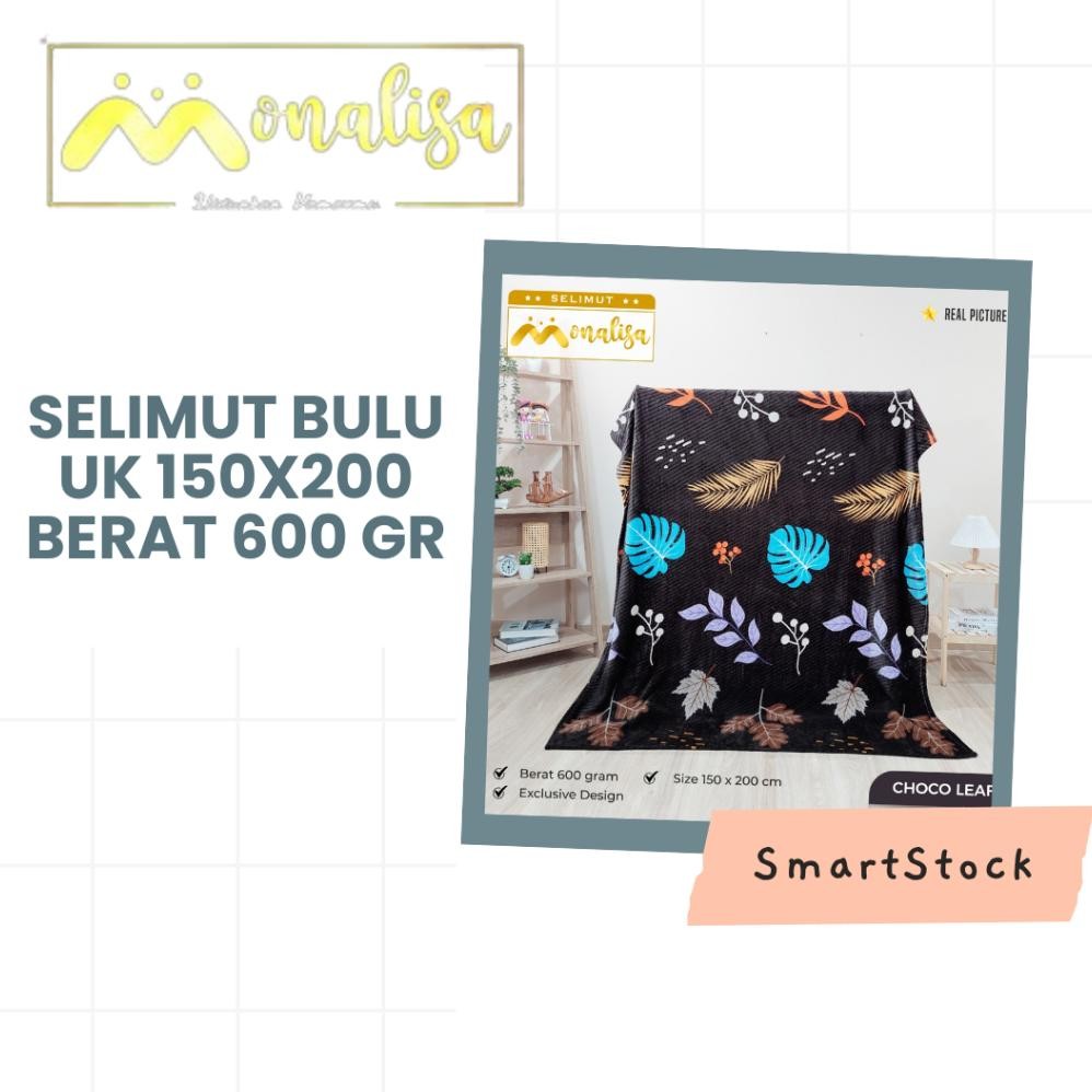 Ew-98 Ss Selimut Bulu Halus Monalisa Ukuran 150X200 Cm Selimut Dewasa Tanpa Tas Kemasan Original