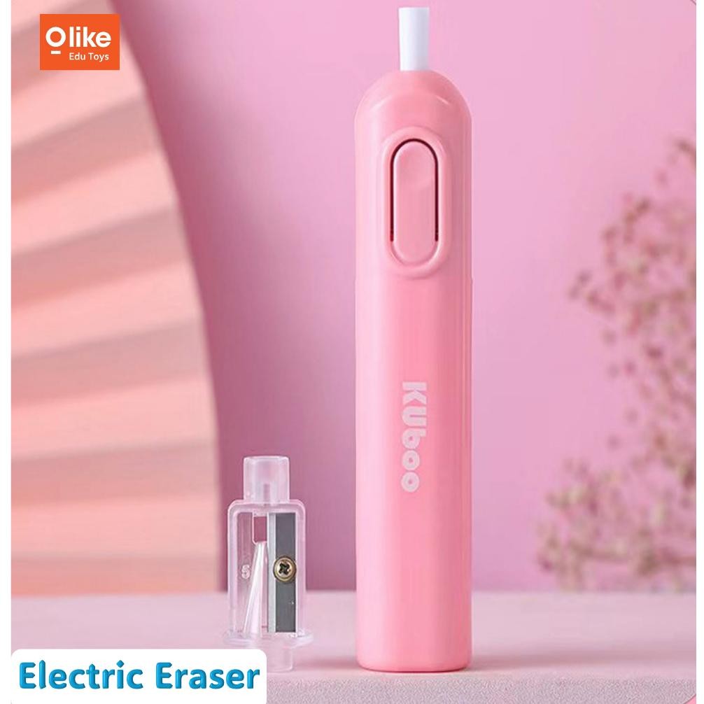 

vf-52 Olike Electric Alat Tulis Pack / Set Alat Tulis Elektrik Rautan Penghapus Vacuum Pensil 26 In 1 Berkualitas