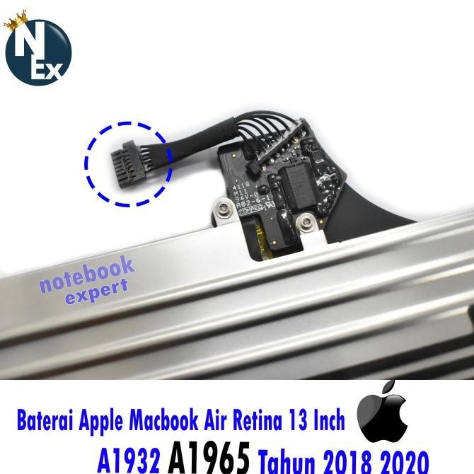 Baterai Apple Macbook Air Retina 13 Inch A1932 A1965 Tahun 2018-2020